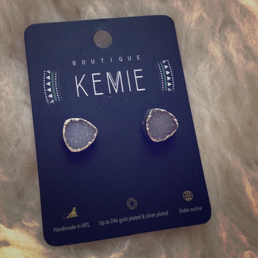 Handmade in Montreal stud earrings